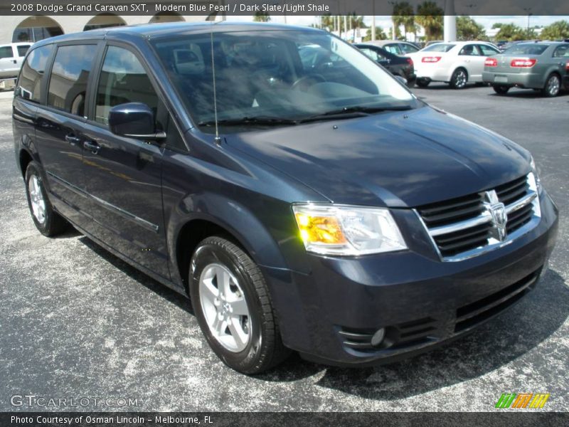 Modern Blue Pearl / Dark Slate/Light Shale 2008 Dodge Grand Caravan SXT