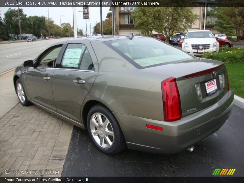 Tuscan Bronze ChromaFlair / Cashmere/Dark Cashmere 2011 Cadillac STS 4 V6 AWD