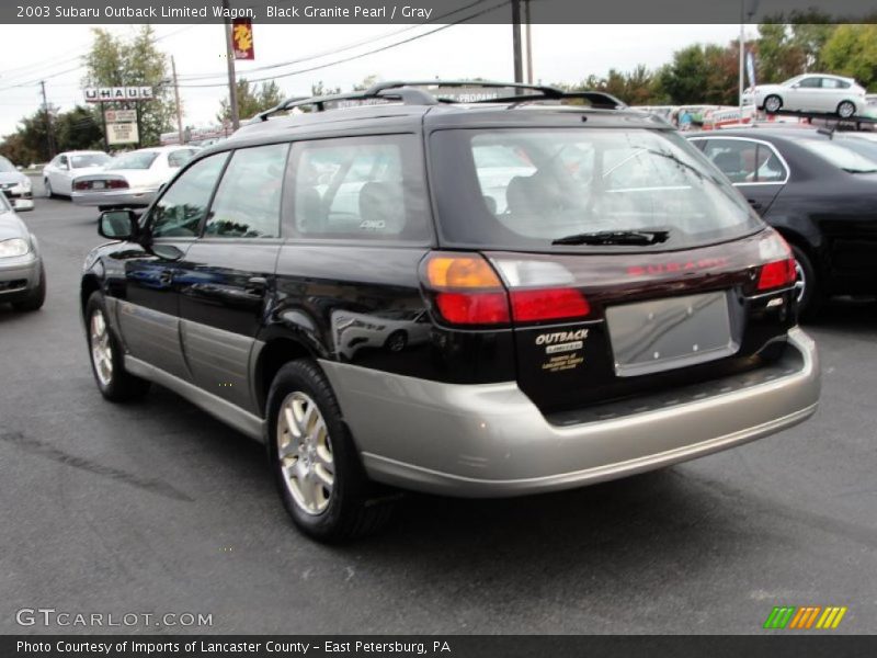 Black Granite Pearl / Gray 2003 Subaru Outback Limited Wagon