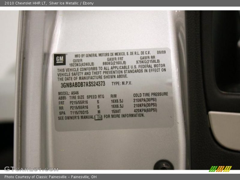 Silver Ice Metallic / Ebony 2010 Chevrolet HHR LT
