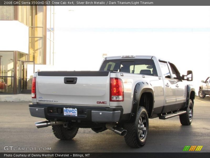 Silver Birch Metallic / Dark Titanium/Light Titanium 2008 GMC Sierra 3500HD SLT Crew Cab 4x4