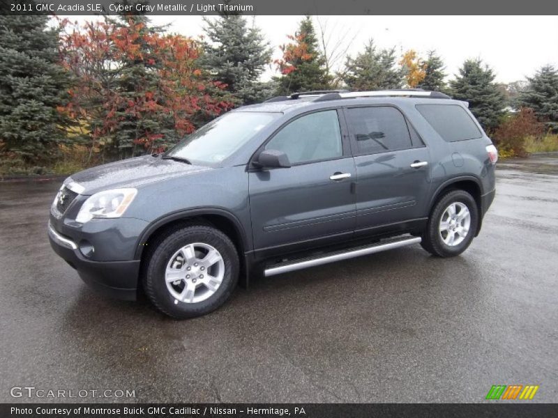 Cyber Gray Metallic / Light Titanium 2011 GMC Acadia SLE