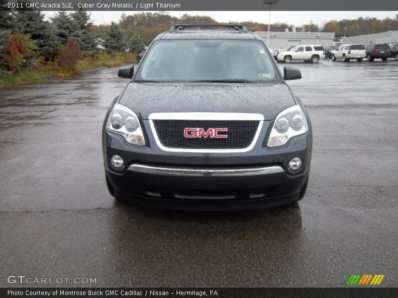 Cyber Gray Metallic / Light Titanium 2011 GMC Acadia SLE