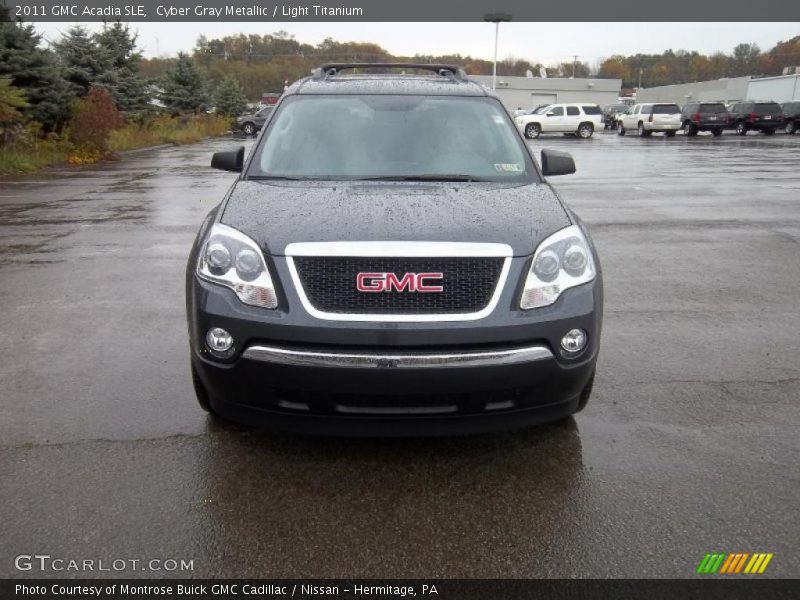Cyber Gray Metallic / Light Titanium 2011 GMC Acadia SLE