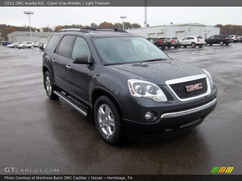 Cyber Gray Metallic / Light Titanium 2011 GMC Acadia SLE