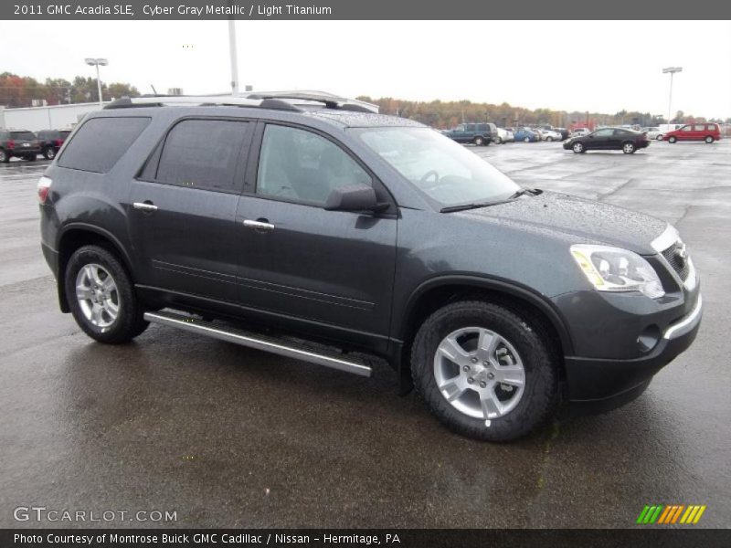 Cyber Gray Metallic / Light Titanium 2011 GMC Acadia SLE