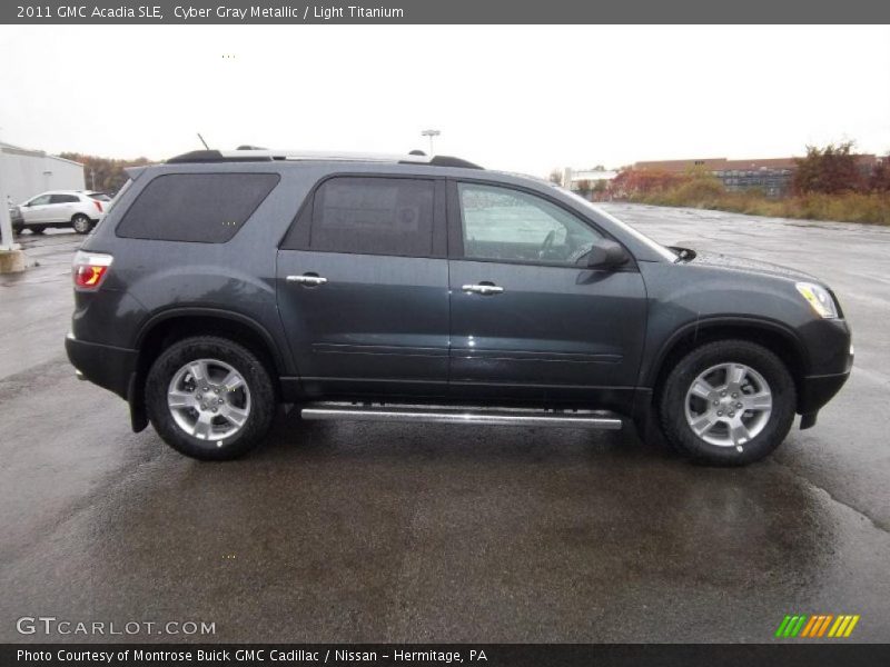 Cyber Gray Metallic / Light Titanium 2011 GMC Acadia SLE