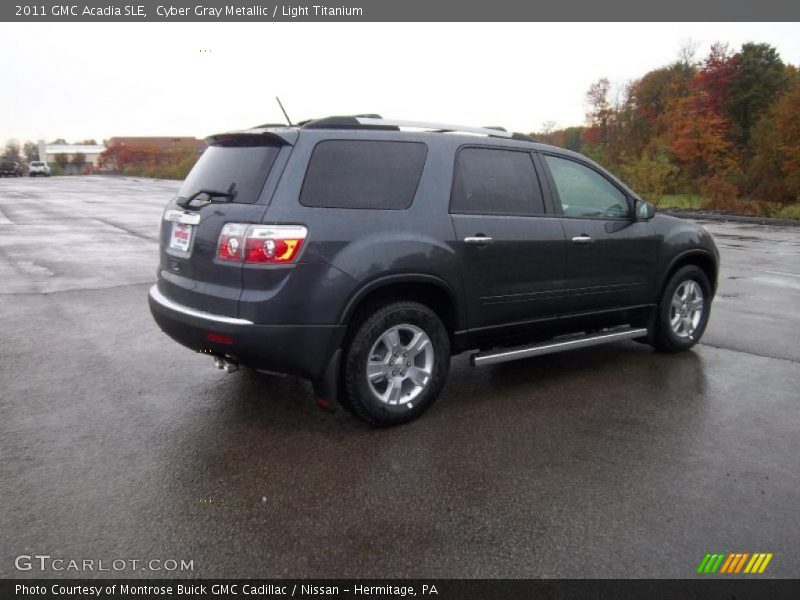 Cyber Gray Metallic / Light Titanium 2011 GMC Acadia SLE