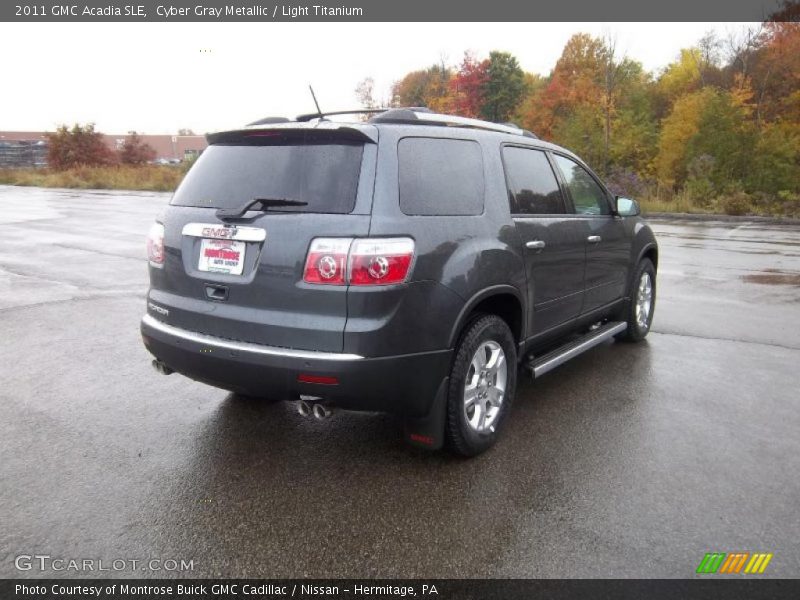 Cyber Gray Metallic / Light Titanium 2011 GMC Acadia SLE