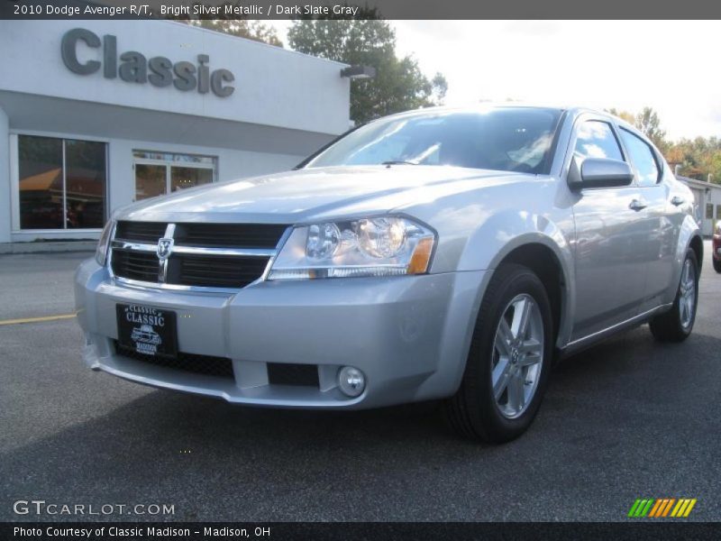 Bright Silver Metallic / Dark Slate Gray 2010 Dodge Avenger R/T