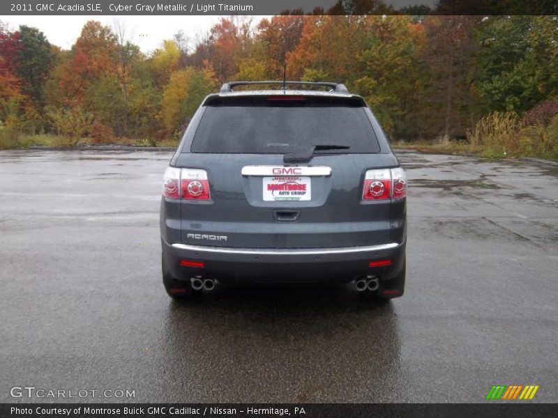 Cyber Gray Metallic / Light Titanium 2011 GMC Acadia SLE