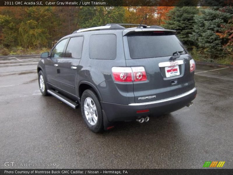 Cyber Gray Metallic / Light Titanium 2011 GMC Acadia SLE