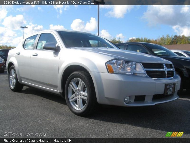 Bright Silver Metallic / Dark Slate Gray 2010 Dodge Avenger R/T