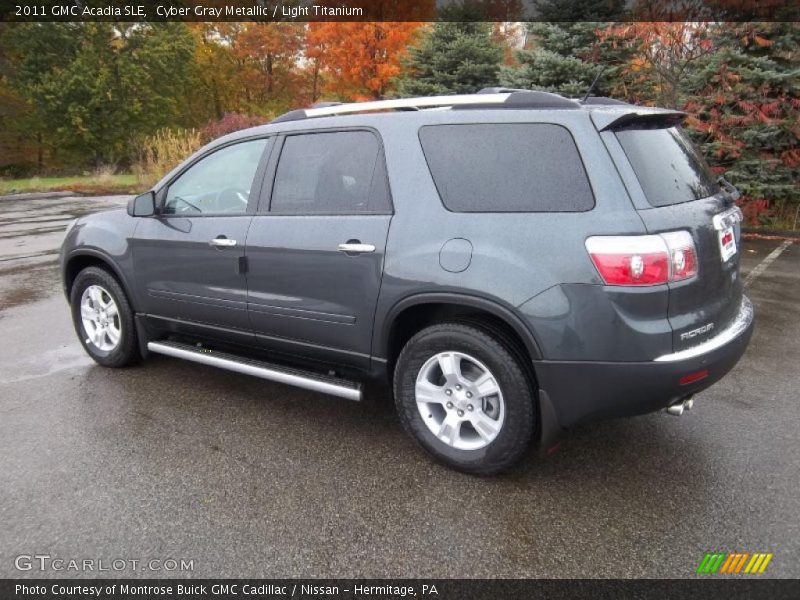 Cyber Gray Metallic / Light Titanium 2011 GMC Acadia SLE