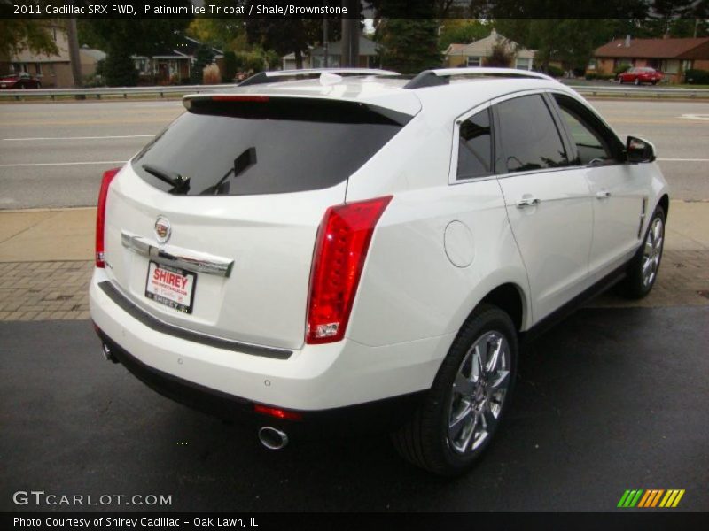 Platinum Ice Tricoat / Shale/Brownstone 2011 Cadillac SRX FWD