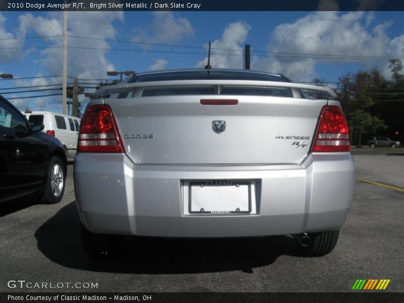 Bright Silver Metallic / Dark Slate Gray 2010 Dodge Avenger R/T
