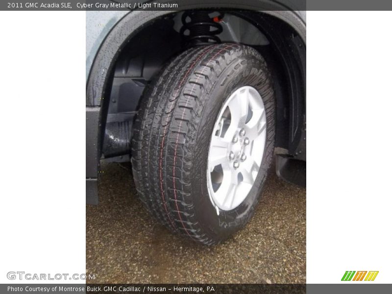 Cyber Gray Metallic / Light Titanium 2011 GMC Acadia SLE