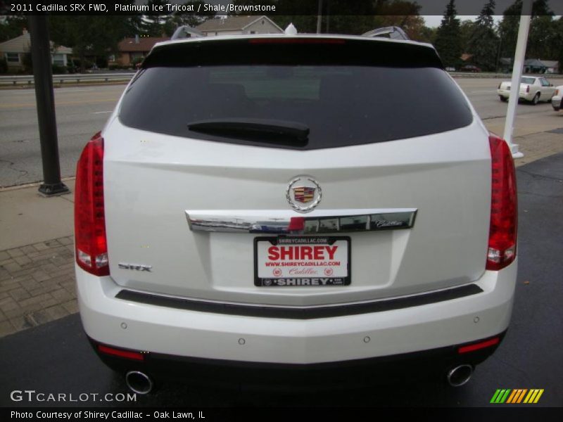 Platinum Ice Tricoat / Shale/Brownstone 2011 Cadillac SRX FWD