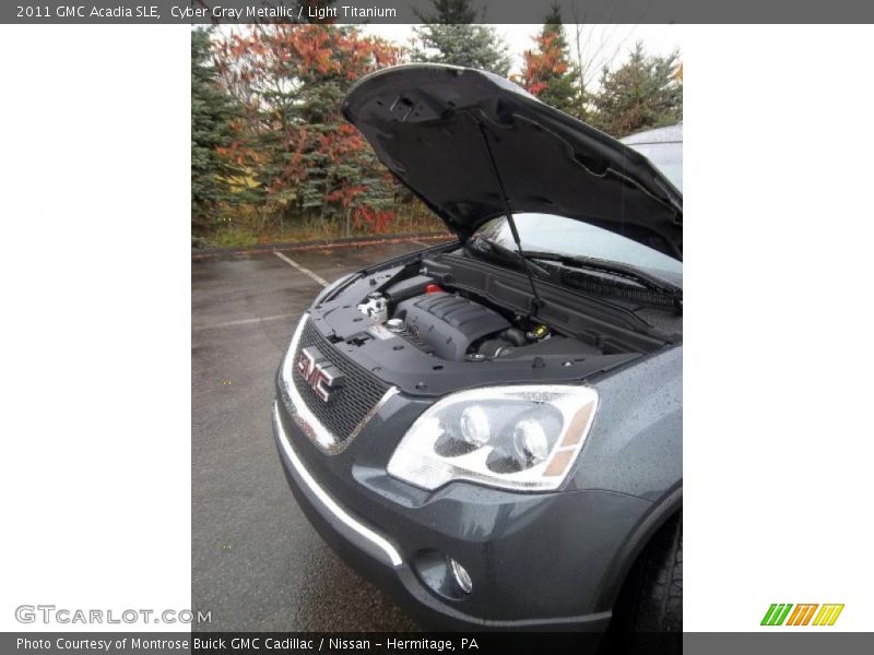 Cyber Gray Metallic / Light Titanium 2011 GMC Acadia SLE