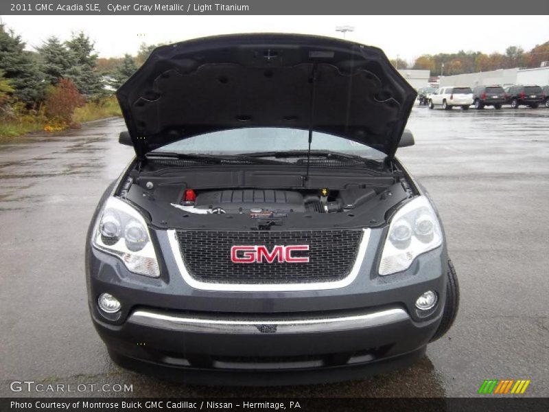 Cyber Gray Metallic / Light Titanium 2011 GMC Acadia SLE