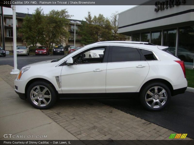 Platinum Ice Tricoat / Shale/Brownstone 2011 Cadillac SRX FWD