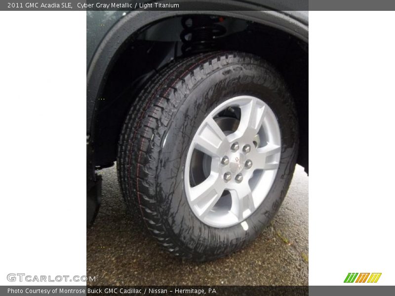 Cyber Gray Metallic / Light Titanium 2011 GMC Acadia SLE