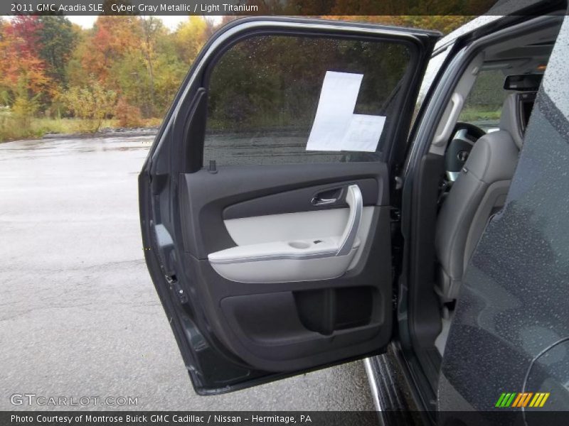 Cyber Gray Metallic / Light Titanium 2011 GMC Acadia SLE