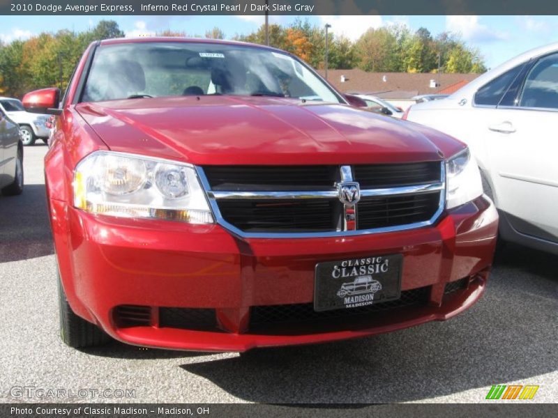 Inferno Red Crystal Pearl / Dark Slate Gray 2010 Dodge Avenger Express