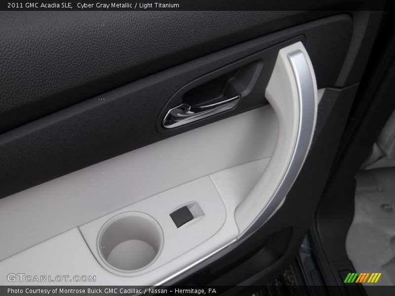 Cyber Gray Metallic / Light Titanium 2011 GMC Acadia SLE