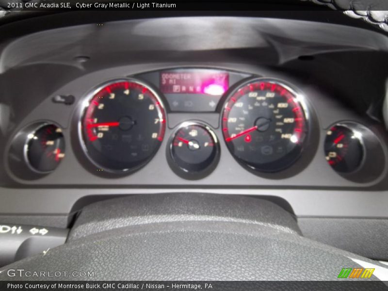 Cyber Gray Metallic / Light Titanium 2011 GMC Acadia SLE