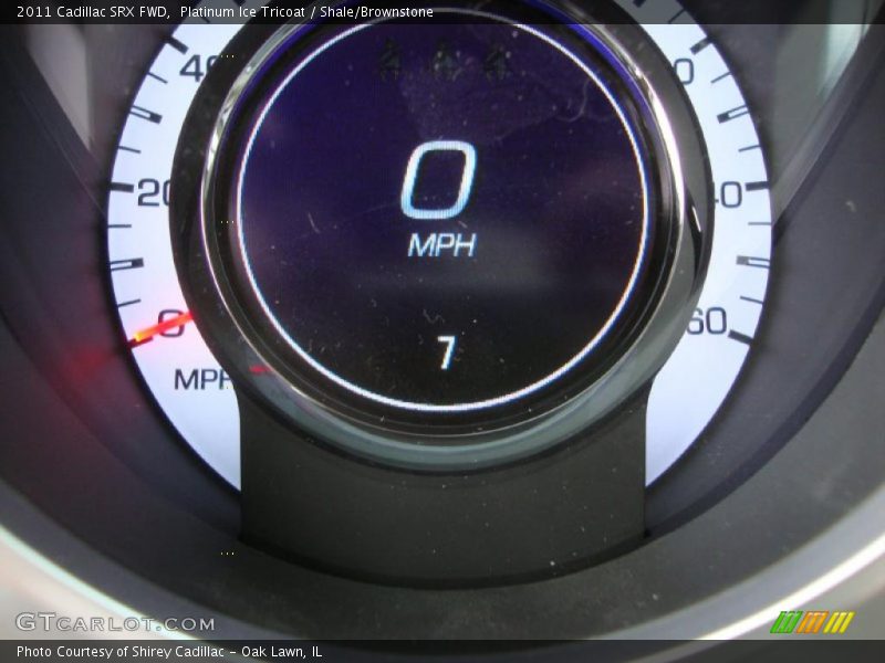 Platinum Ice Tricoat / Shale/Brownstone 2011 Cadillac SRX FWD