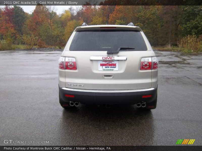 Gold Mist Metallic / Ebony 2011 GMC Acadia SLE