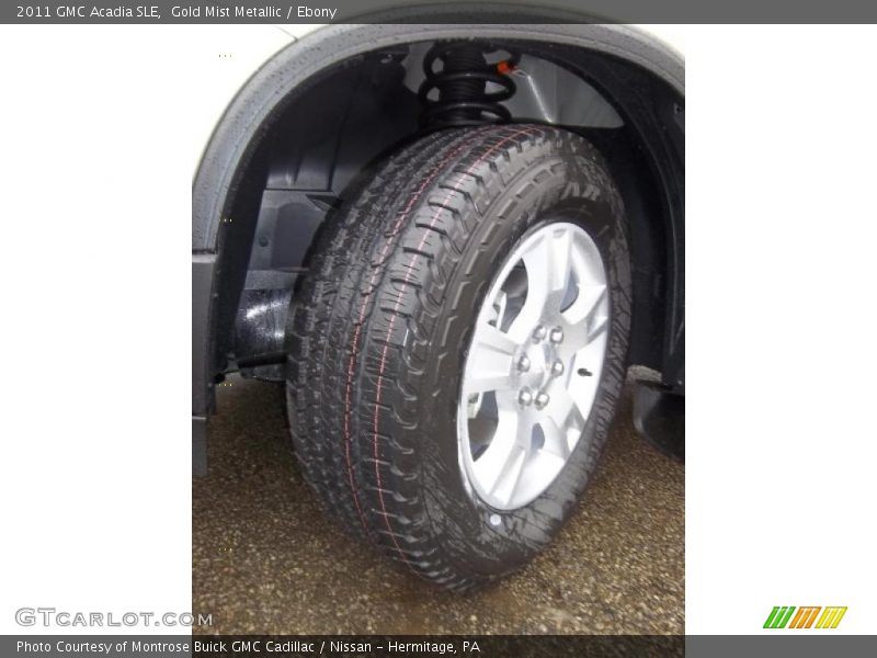 Gold Mist Metallic / Ebony 2011 GMC Acadia SLE