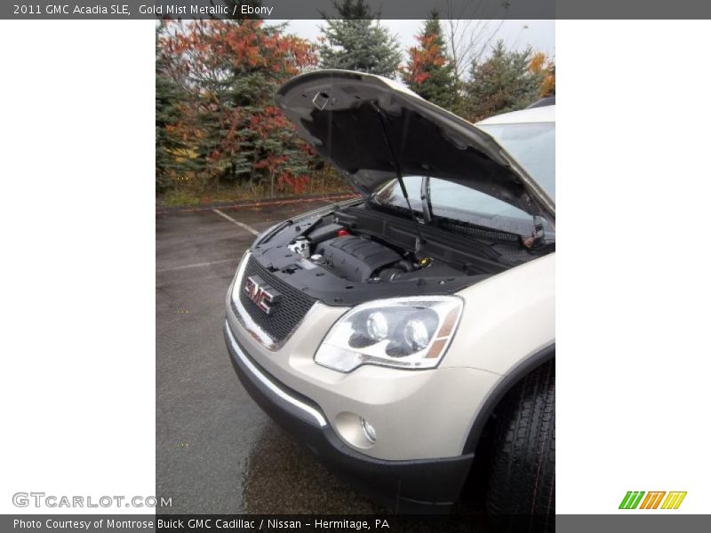 Gold Mist Metallic / Ebony 2011 GMC Acadia SLE