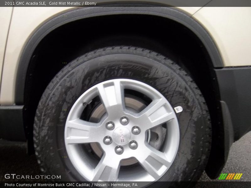 Gold Mist Metallic / Ebony 2011 GMC Acadia SLE