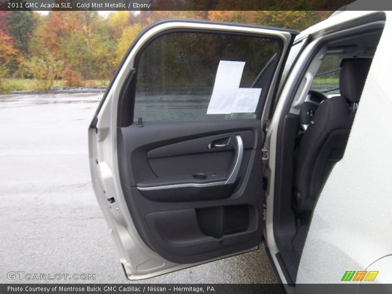 Gold Mist Metallic / Ebony 2011 GMC Acadia SLE