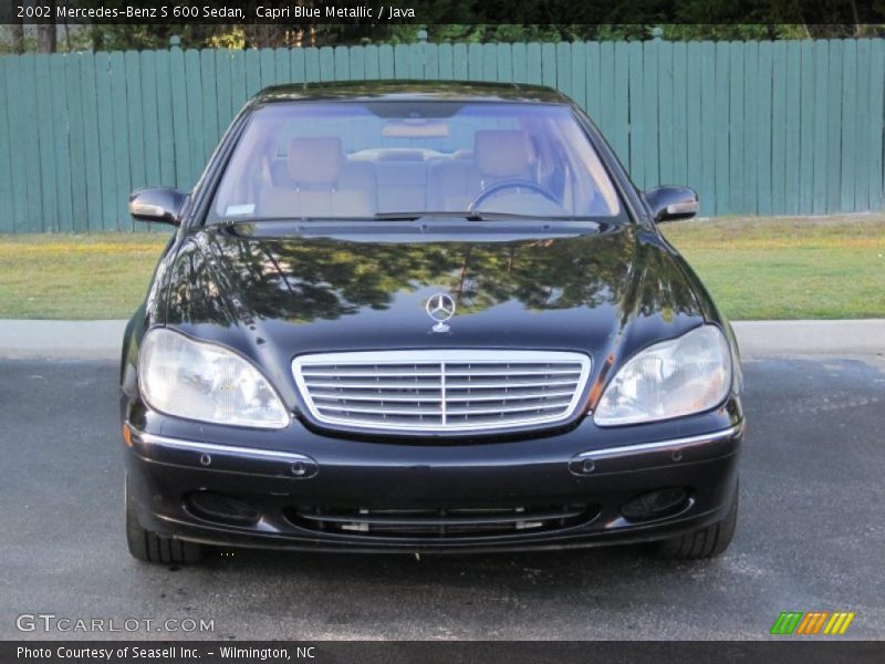 Capri Blue Metallic / Java 2002 Mercedes-Benz S 600 Sedan