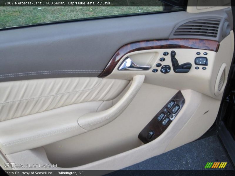 Capri Blue Metallic / Java 2002 Mercedes-Benz S 600 Sedan
