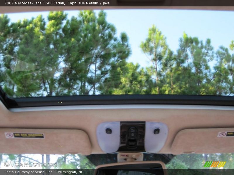 Capri Blue Metallic / Java 2002 Mercedes-Benz S 600 Sedan