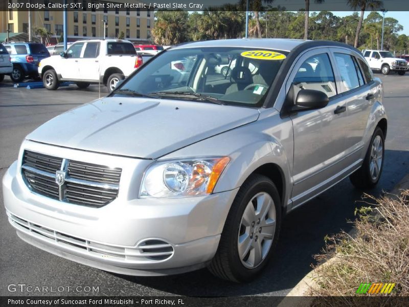 Bright Silver Metallic / Pastel Slate Gray 2007 Dodge Caliber SXT