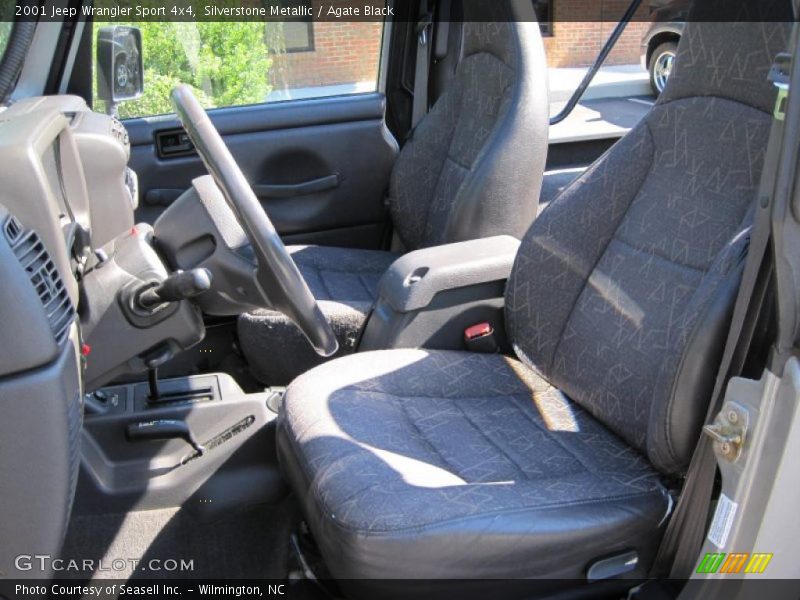 Silverstone Metallic / Agate Black 2001 Jeep Wrangler Sport 4x4