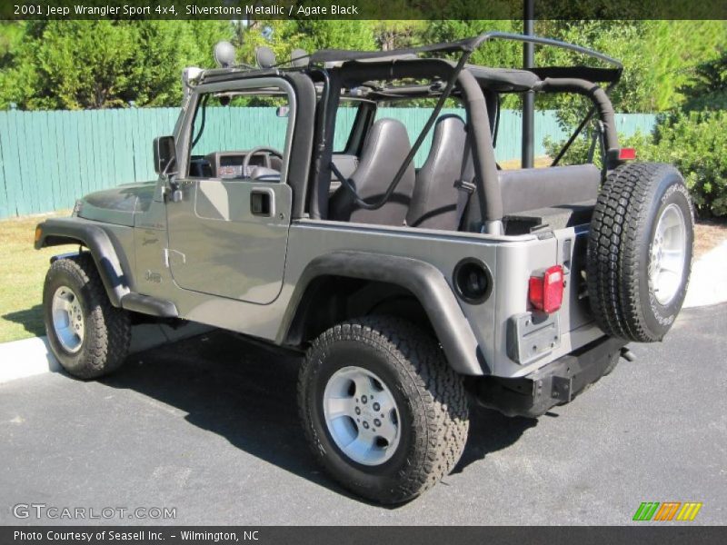 Silverstone Metallic / Agate Black 2001 Jeep Wrangler Sport 4x4