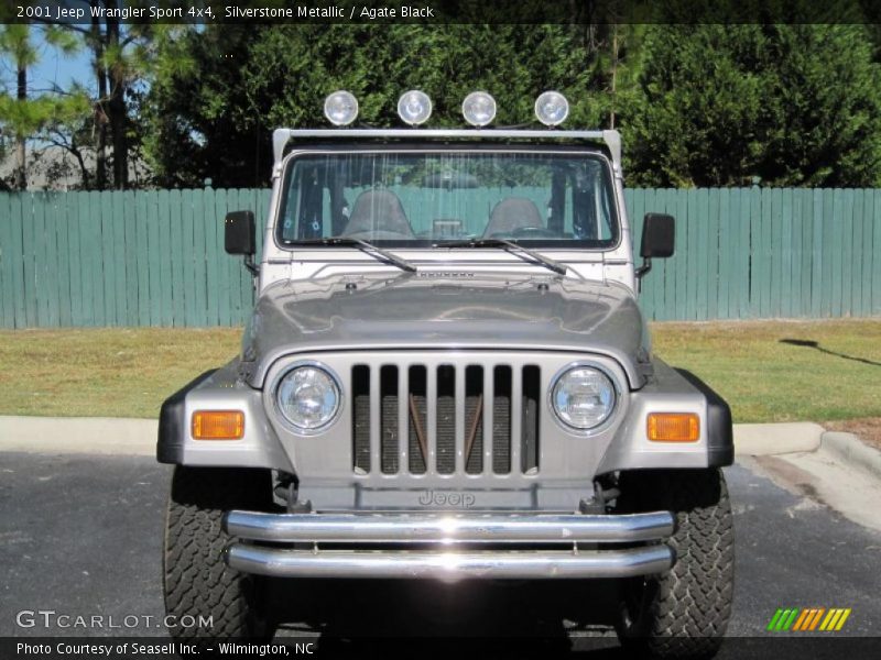 Silverstone Metallic / Agate Black 2001 Jeep Wrangler Sport 4x4
