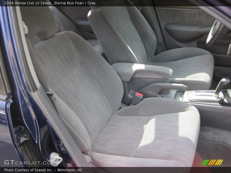Eternal Blue Pearl / Gray 2004 Honda Civic LX Sedan