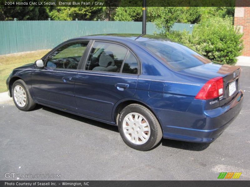 Eternal Blue Pearl / Gray 2004 Honda Civic LX Sedan