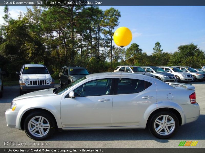 Bright Silver Metallic / Dark Slate Gray 2010 Dodge Avenger R/T