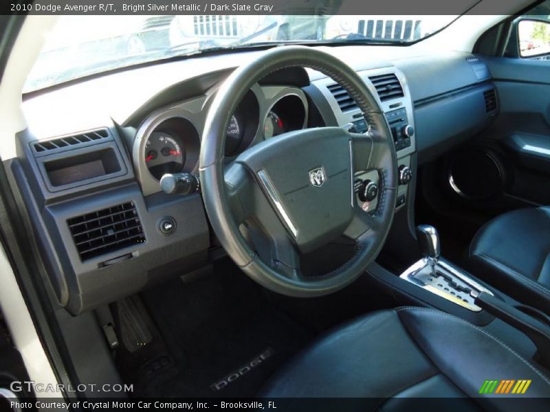 Bright Silver Metallic / Dark Slate Gray 2010 Dodge Avenger R/T