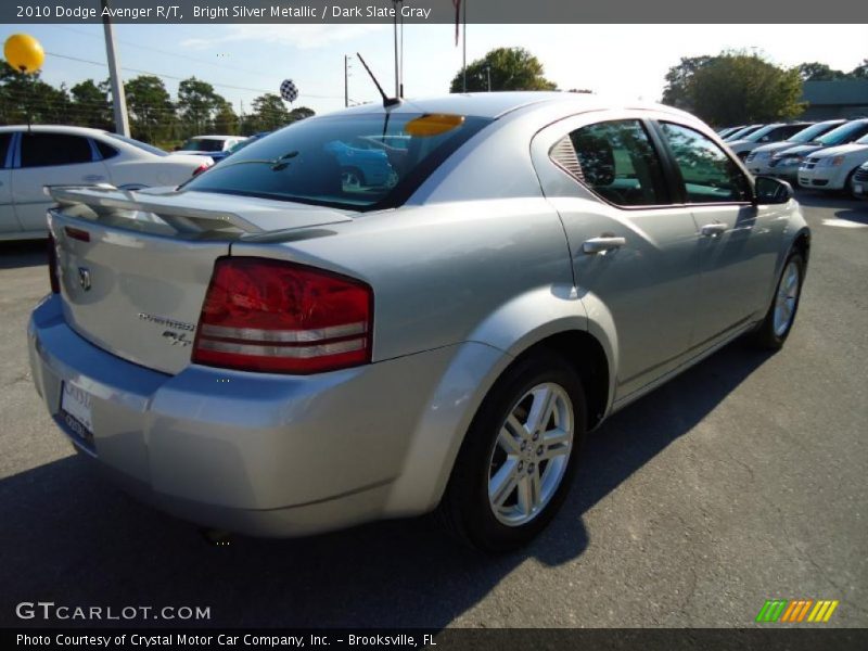 Bright Silver Metallic / Dark Slate Gray 2010 Dodge Avenger R/T