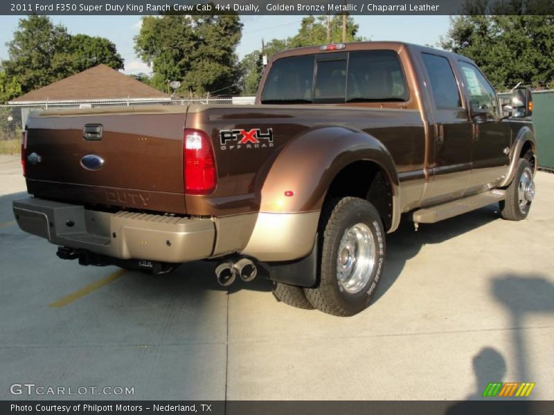 Golden Bronze Metallic / Chaparral Leather 2011 Ford F350 Super Duty King Ranch Crew Cab 4x4 Dually