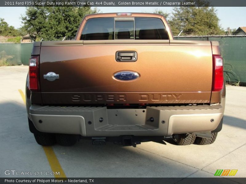 Golden Bronze Metallic / Chaparral Leather 2011 Ford F350 Super Duty King Ranch Crew Cab 4x4 Dually